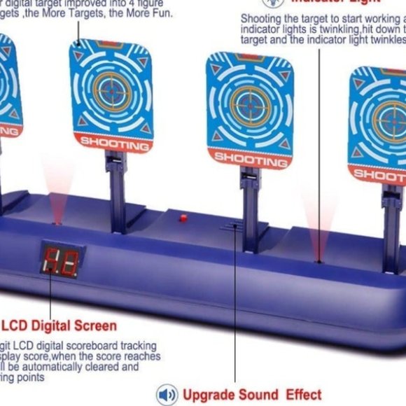 Snorain Gun Targets Electronic Scoring, Blue / Red - Picture 6 of 6